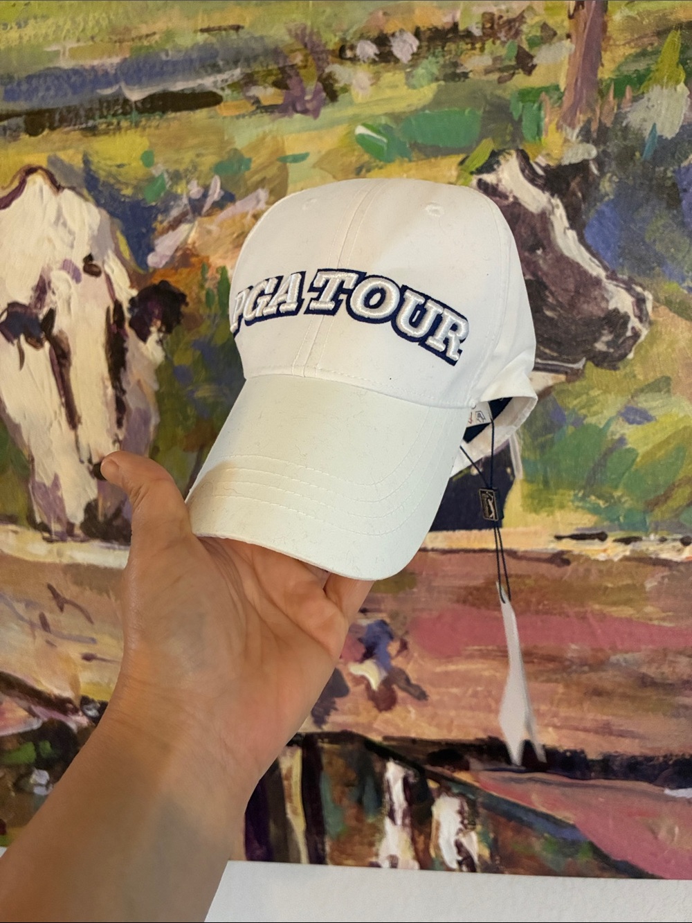 Father’s Day White 'PGATOUR' Embroidered Baseball Cap